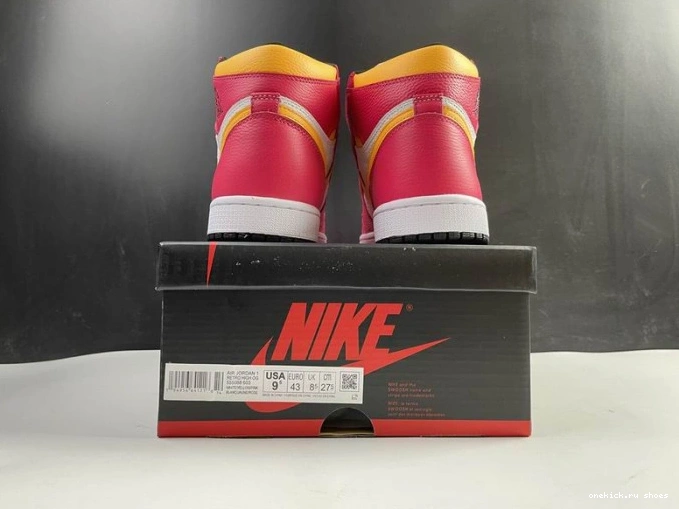 Cheap Air Fusion Jordan Red 1 High 555088-603 OGLight 0723